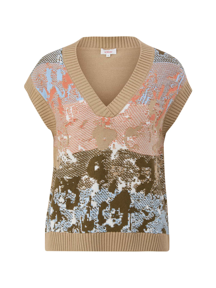 

s.Oliver Вязаный свитер, цвет 27х7_бежевый