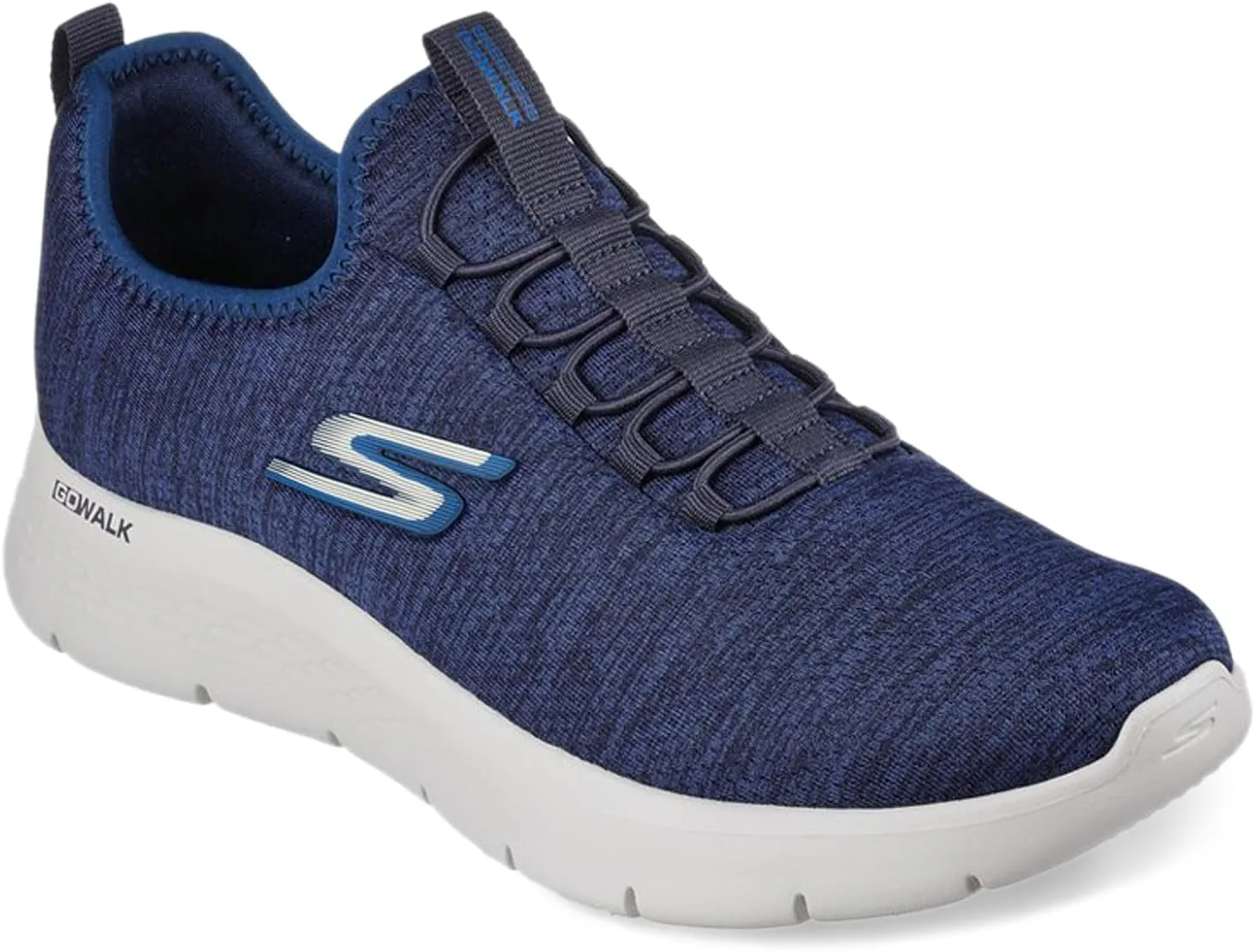 Мужские спортивные кроссовки Skechers Gowalk Flex с воздушной подушкой без шнурков, темно-синий — фото 3