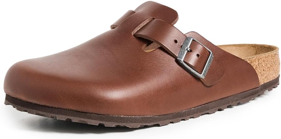 

Мужские сабо Birkenstock Boston Vintage с широкой подошвой, 11 Roast