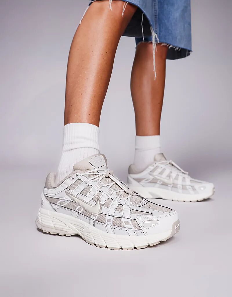 Кроссовки Nike P-6000 Utility в бежевом и бежевом цветах