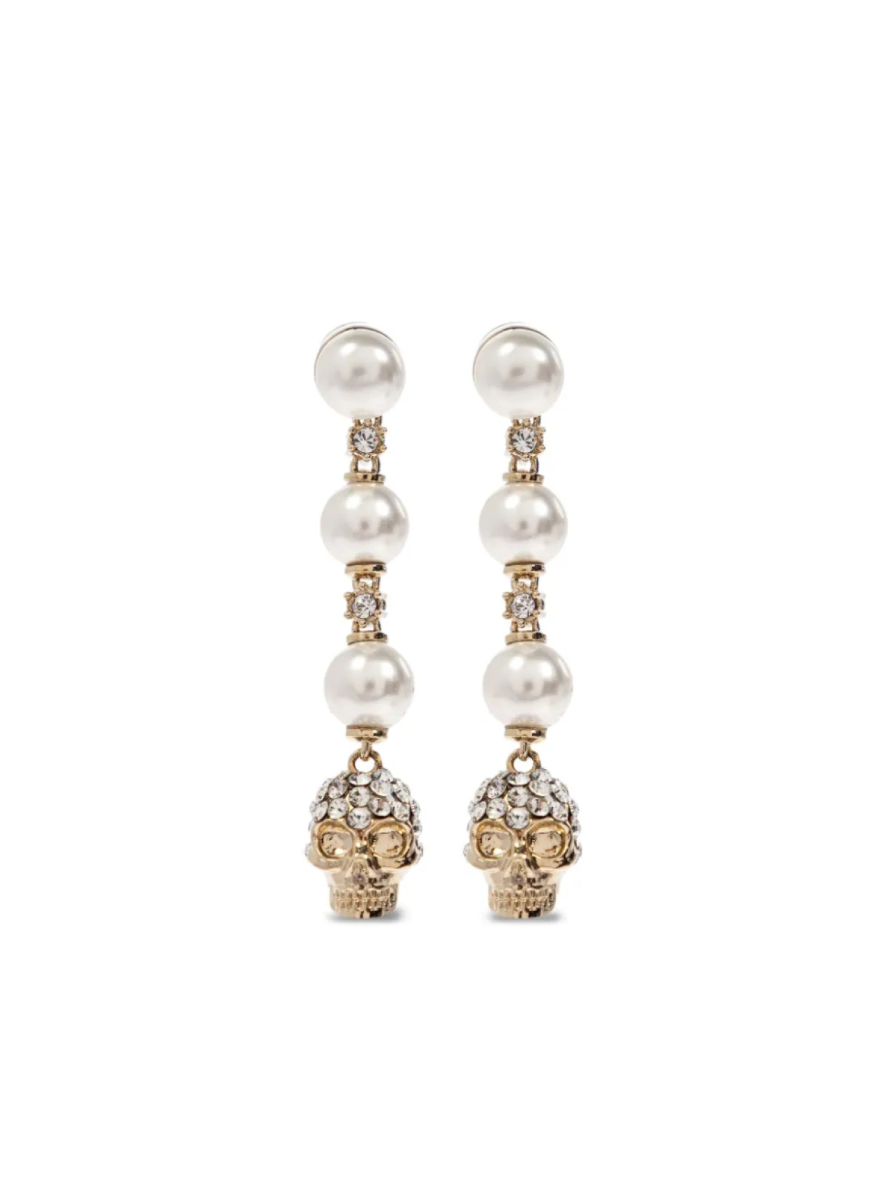 

Серьги, украшенные кристаллами Alexander McQueen, золотой