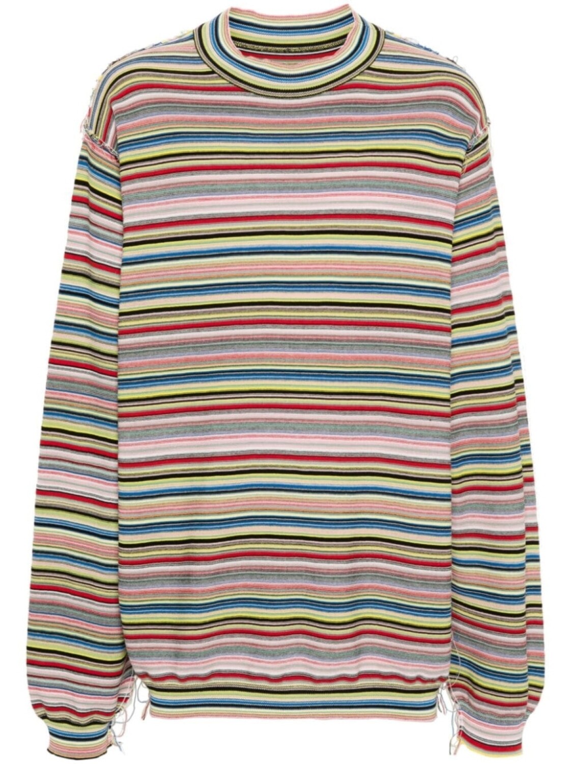 

Maison Margiela джемпер в полоску, красный