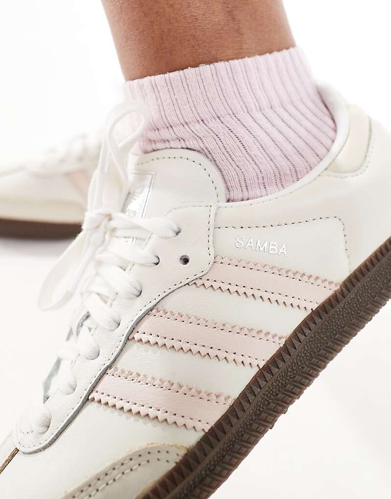 Белоснежные кроссовки adidas Originals Samba OG — фото 3