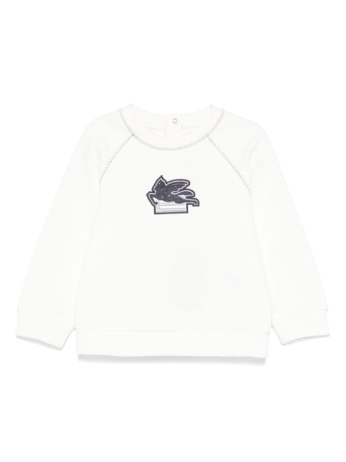 

ETRO KIDS футболка с нашивкой Pegaso, белый