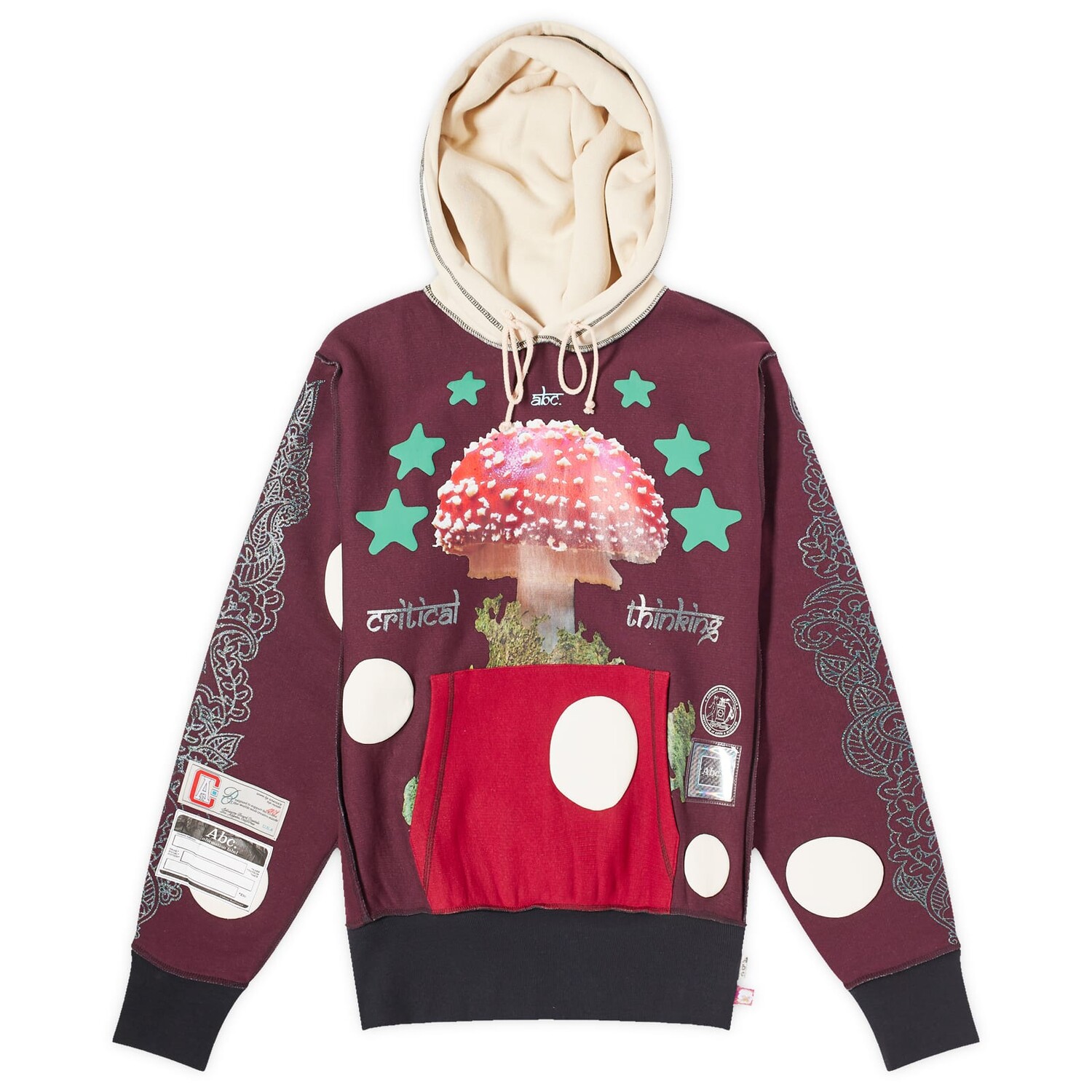 

Худи Advisory Board Crystals Critical Thought Mind Spores Hoodie, коричневый