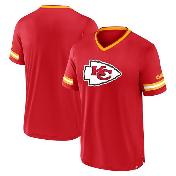 

Мужская красная футболка kansas city chiefs stripe stacking Fanatics