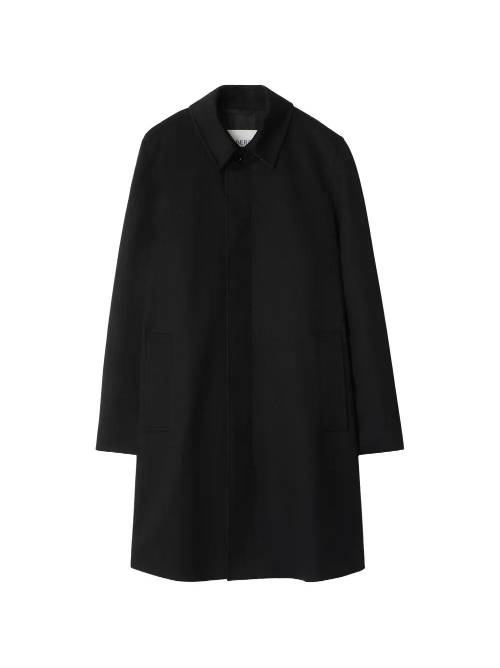 Пальто женское BURBERRY, кашемировое, средней длины, черное