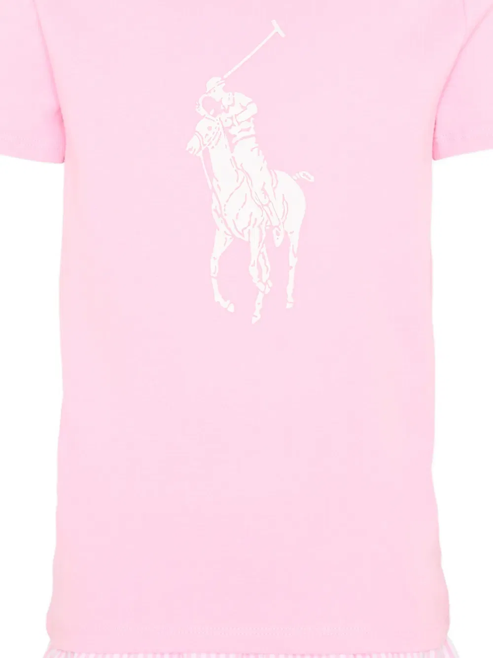 Пижама в полоску Polo Ralph Lauren Kids, розовый — фото 3