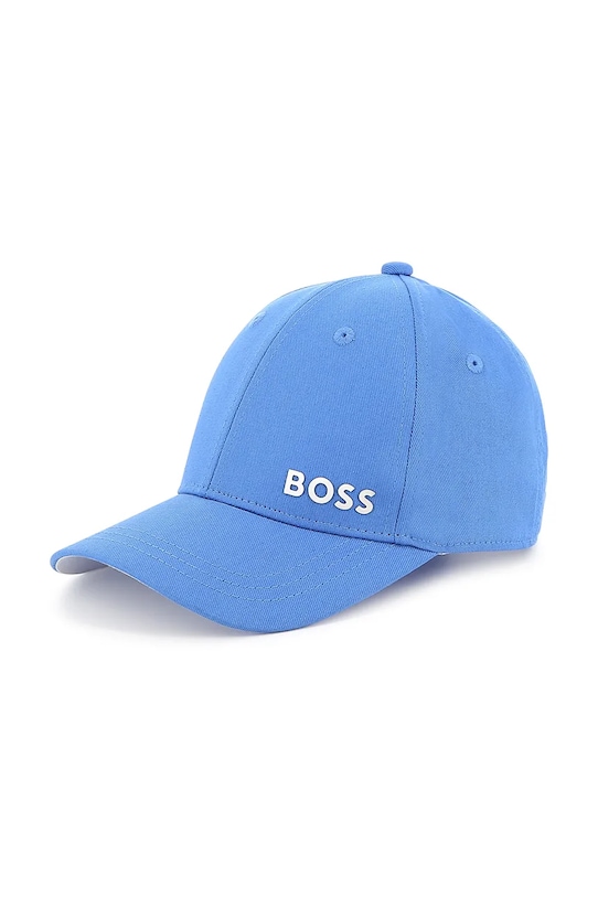 

Детская хлопковая кепка с козырьком Boss, темно-синий