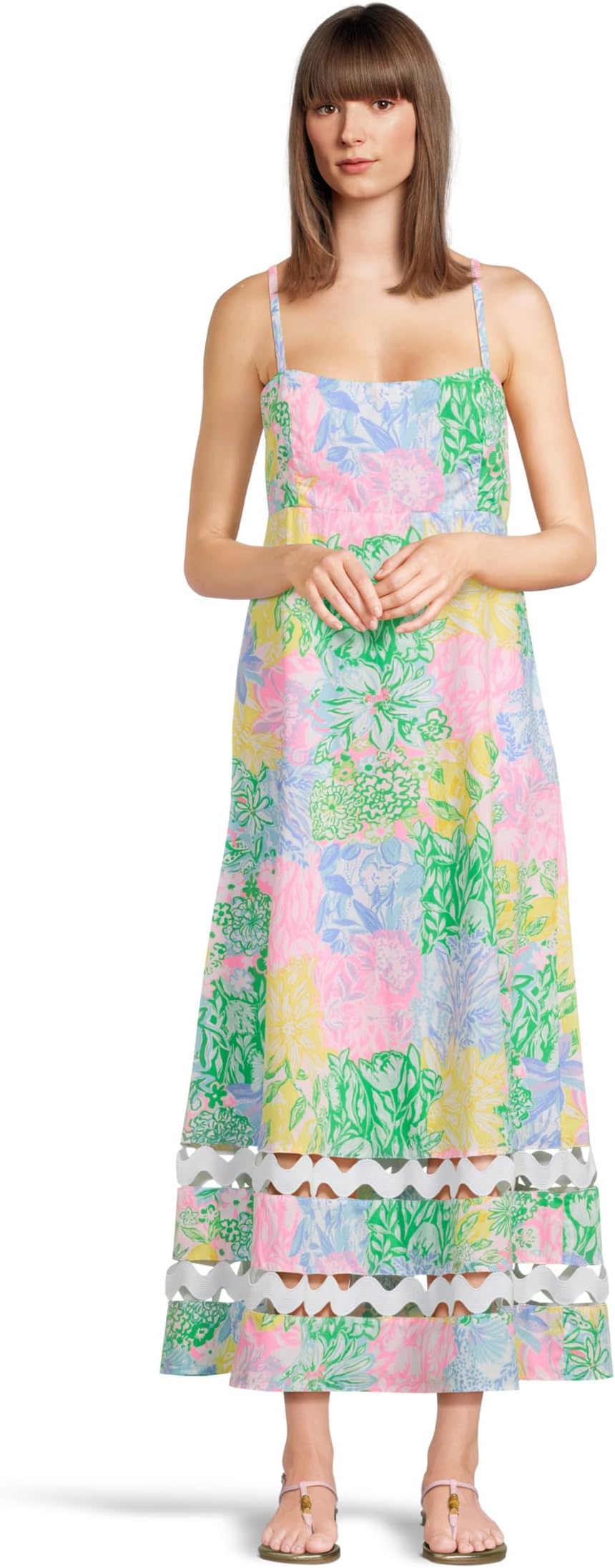 

Платье Lilly Pulitzer Haliey Midi Dress, Multi Bright Delight Patch