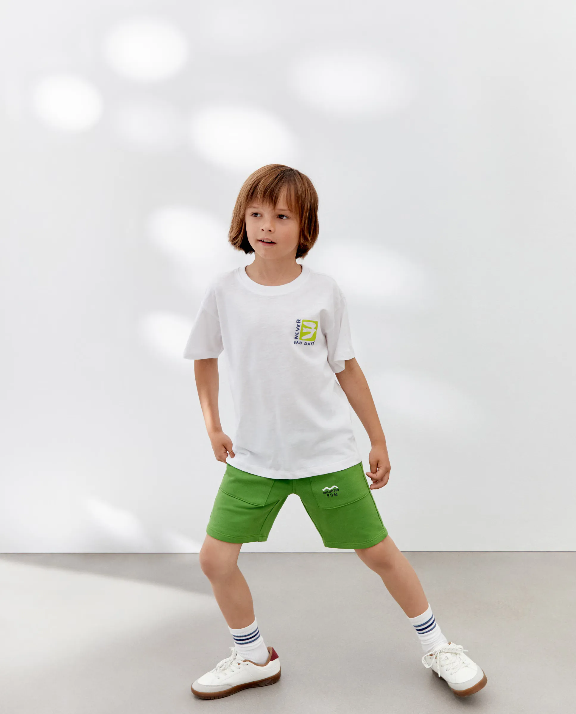 

Бермуды детские из флиса Kids El Corte Inglés, зеленый