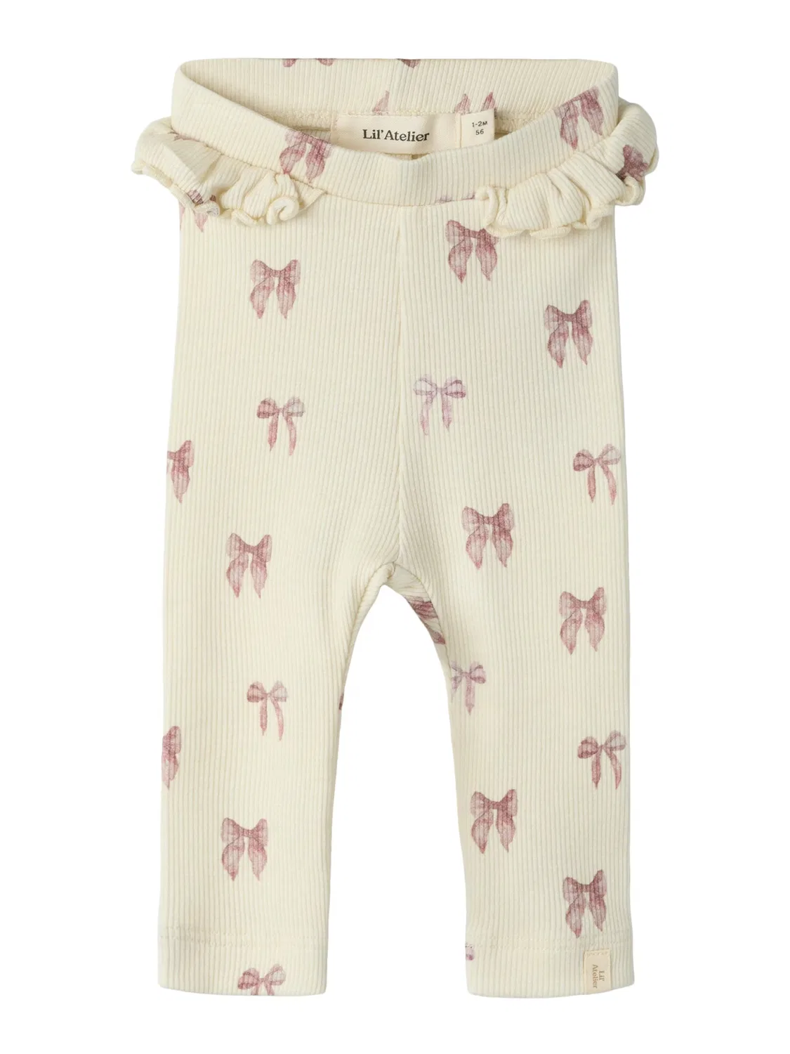 Зауженного кроя леггинсы NBFGavo Lil Atelier, кремовый