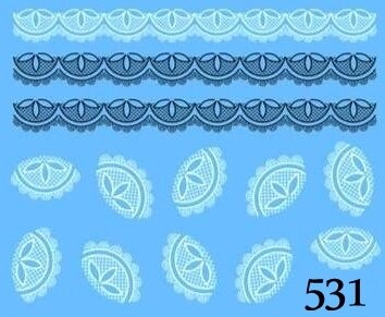 

Водные наклейки для ногтей - №531, Raisin