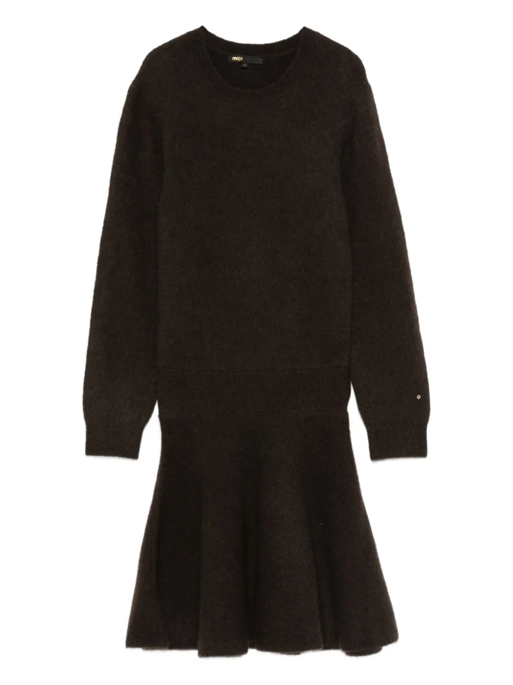 

Трикотажное платье миди Maje, коричневый