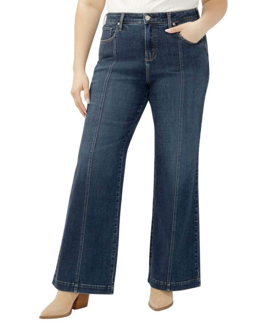 

Джинсы Avery с высокой посадкой и облегающим силуэтом для полных женщин больших размеров Silver Jeans Co, Soul