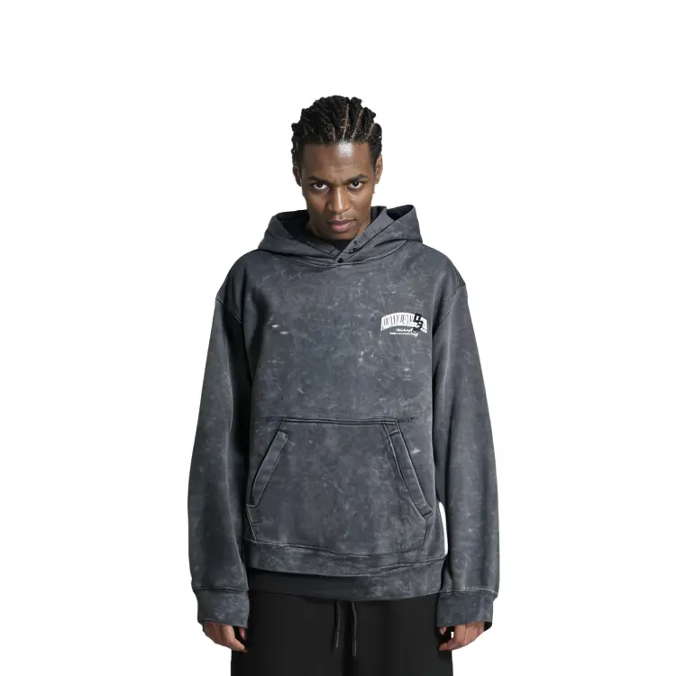 Wade Collection Толстовка мужская Ebony Black Lining, черный — фото 4