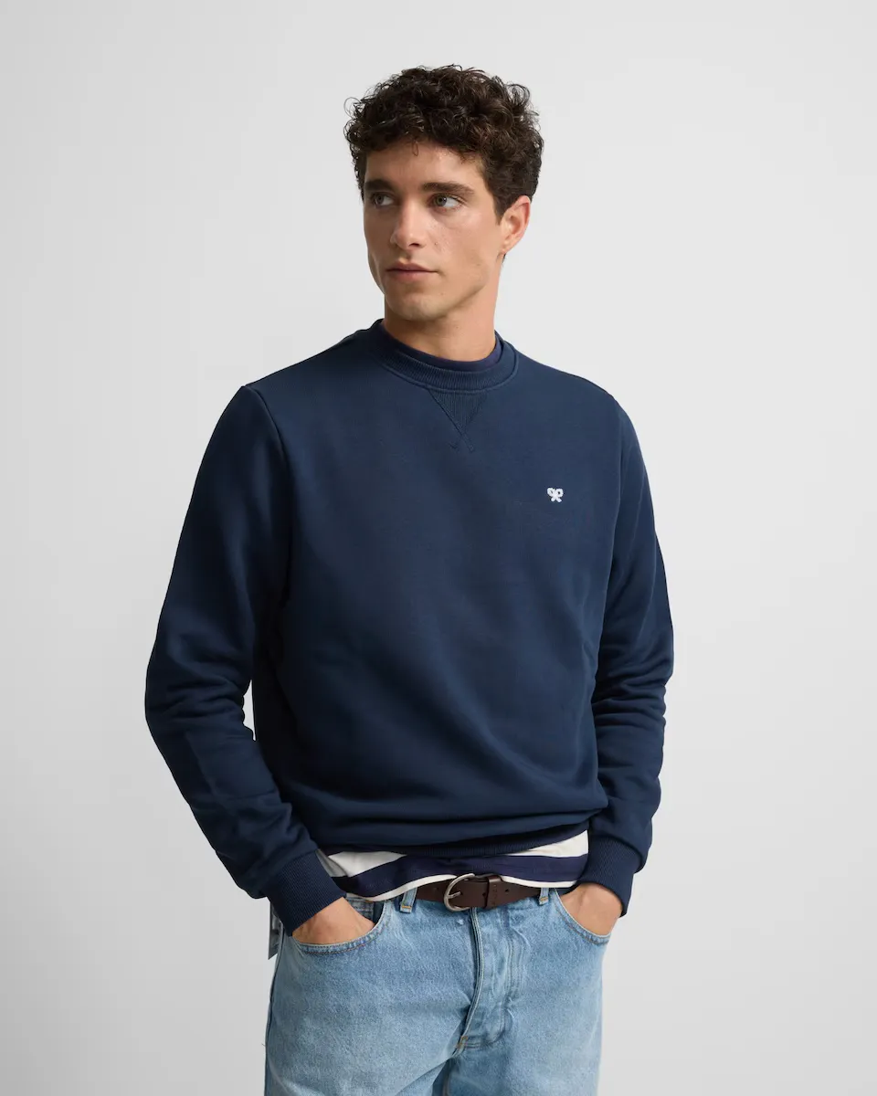 

Мужская толстовка с мини-логотипом Silbon, темно-синий