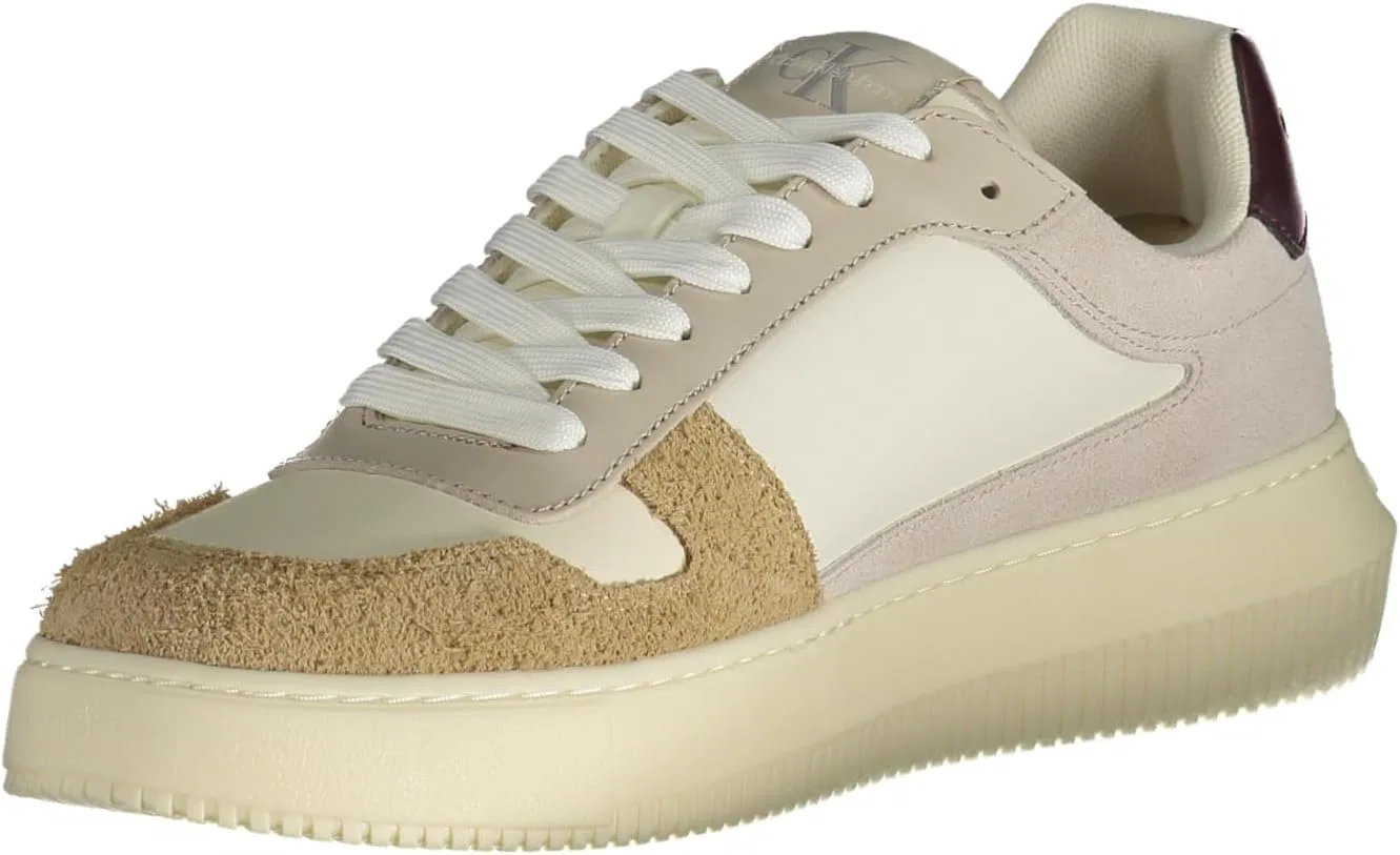 Кроссовки Calvin Klein Herren Cupsole Chunky Schuhe, Braun Creamy White Travertine — фото 3
