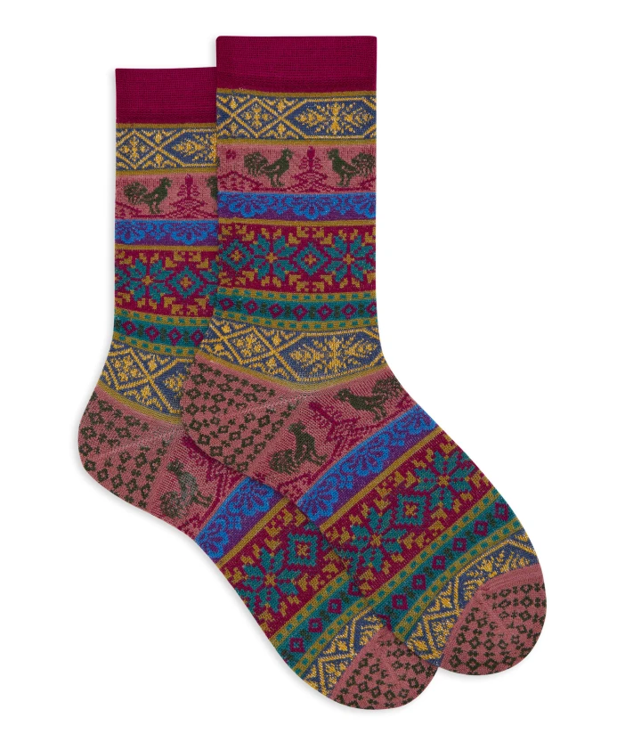 

Короткие жаккардовые носки Gallo, мультиколор