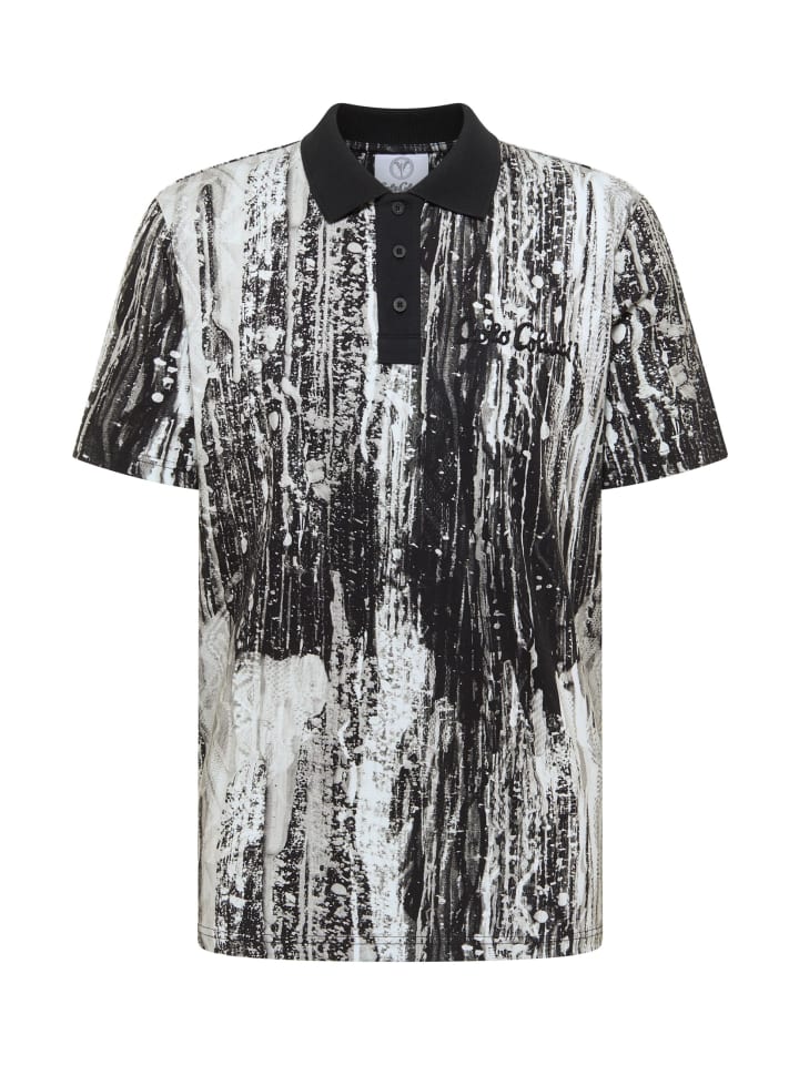 

Carlo Colucci Черная рубашка-поло Fascella, Черный, Carlo Colucci Черная рубашка-поло Fascella