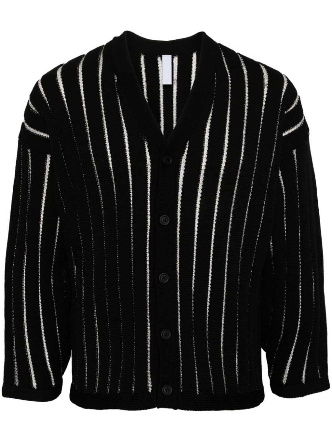 

CFCL кардиган Louver в рубчик, черный