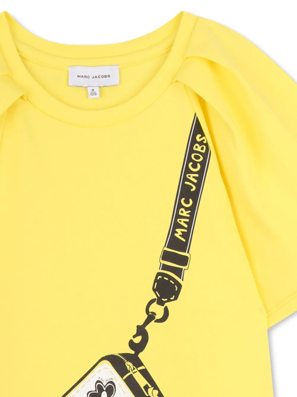 Платье с объемными рукавами Marc Jacobs Kids, желтый — фото 3