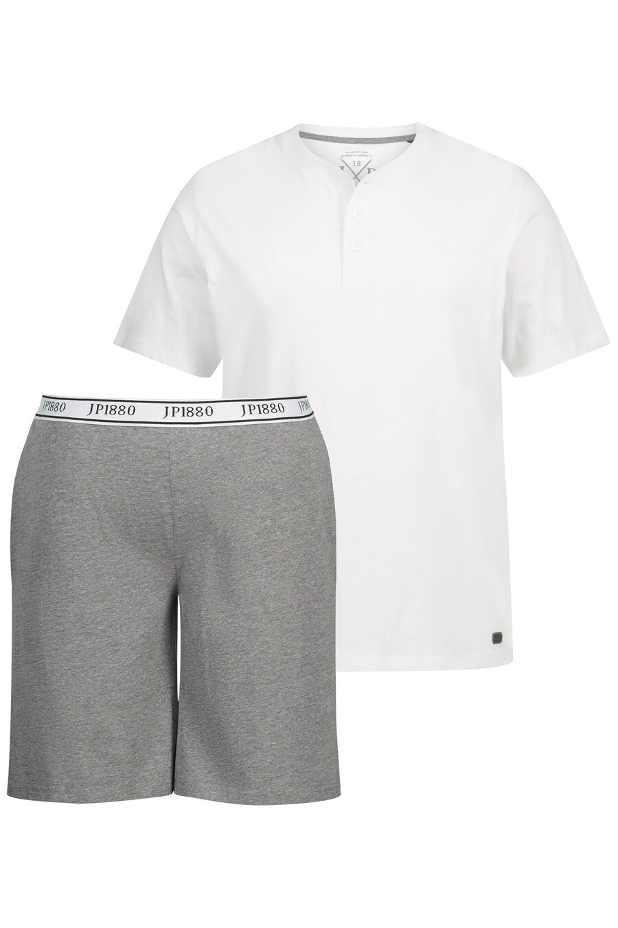 

Короткая пижама JP1880, цвет Grey/White