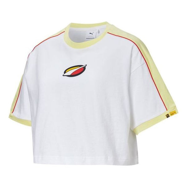

Футболка x rdet tee multicolor splicing round neck short sleeve white Puma, белый