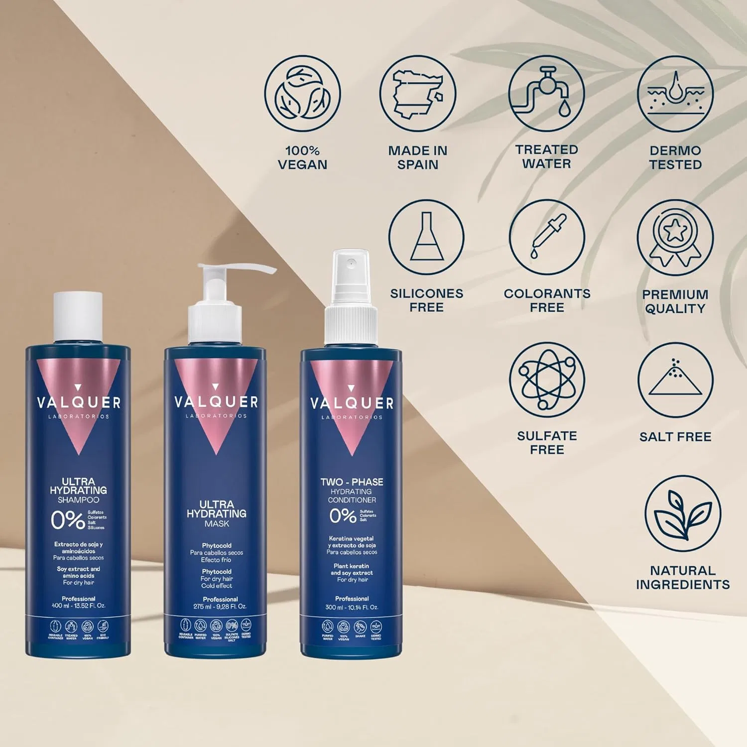 Набор для ухода за волосами «Ultra Moisturising Zero Pack» от Valquer Valquer Laboratorios — фото 2