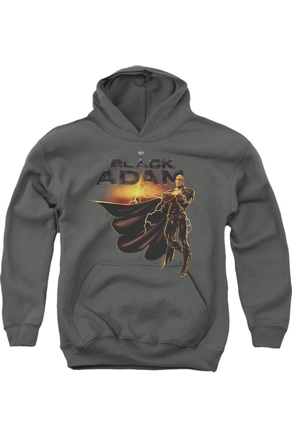 

Черный Адам худи с логотипом и персонажем Gildan