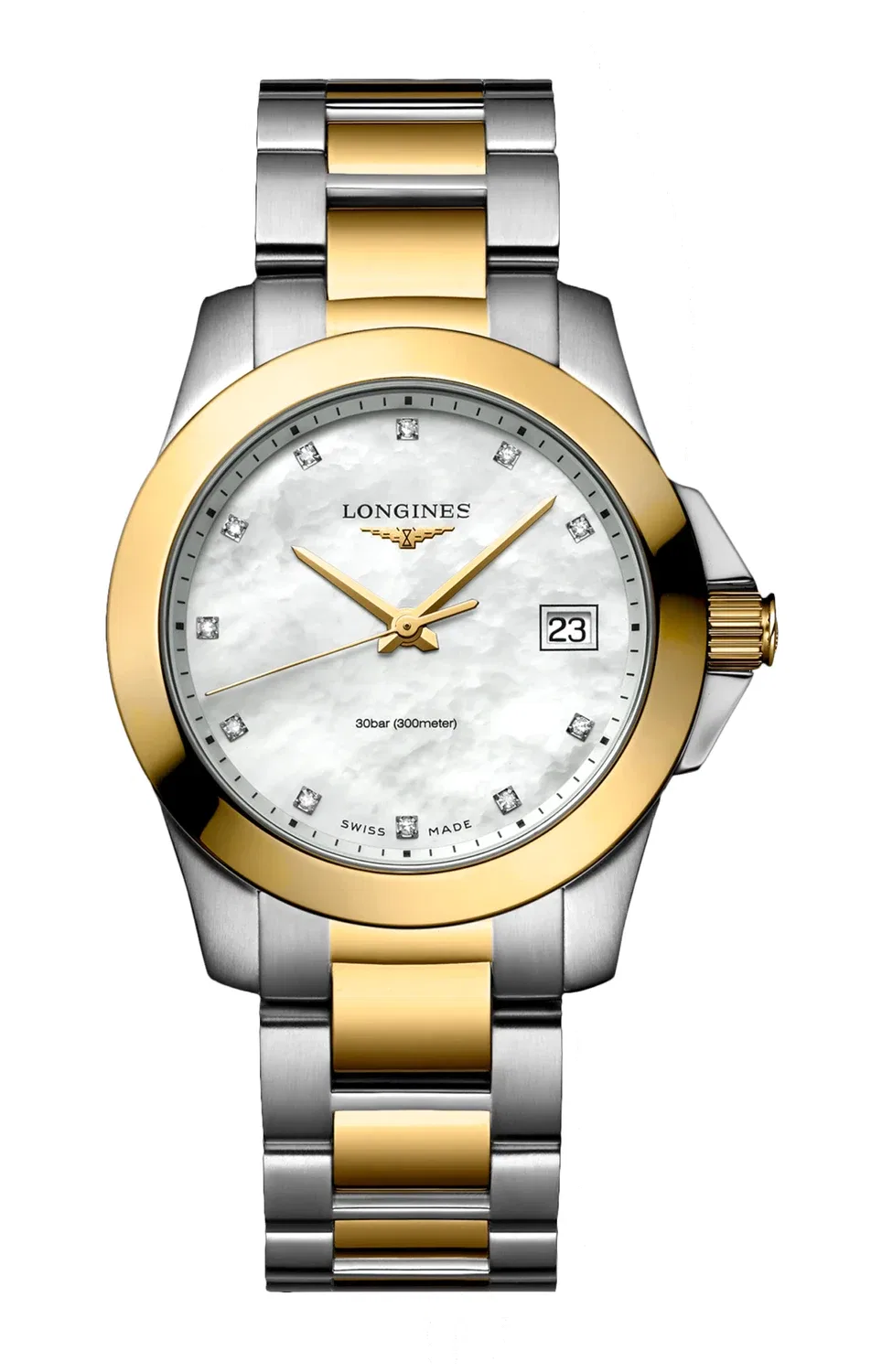 CONQUEST - L3.377.3.87.7 LONGINES, серебряный