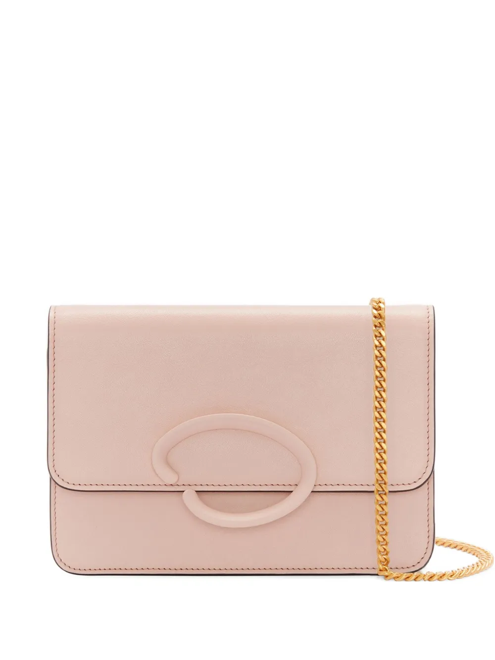 

Сумка с овальной ручкой-цепочкой Oscar de la Renta, розовый