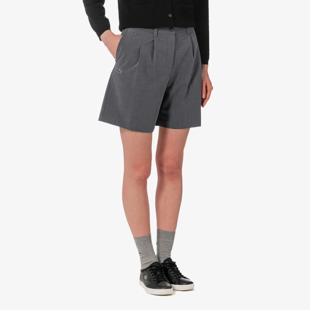 Шорты-бермуды Lacoste, меланжевый серый — фото 2