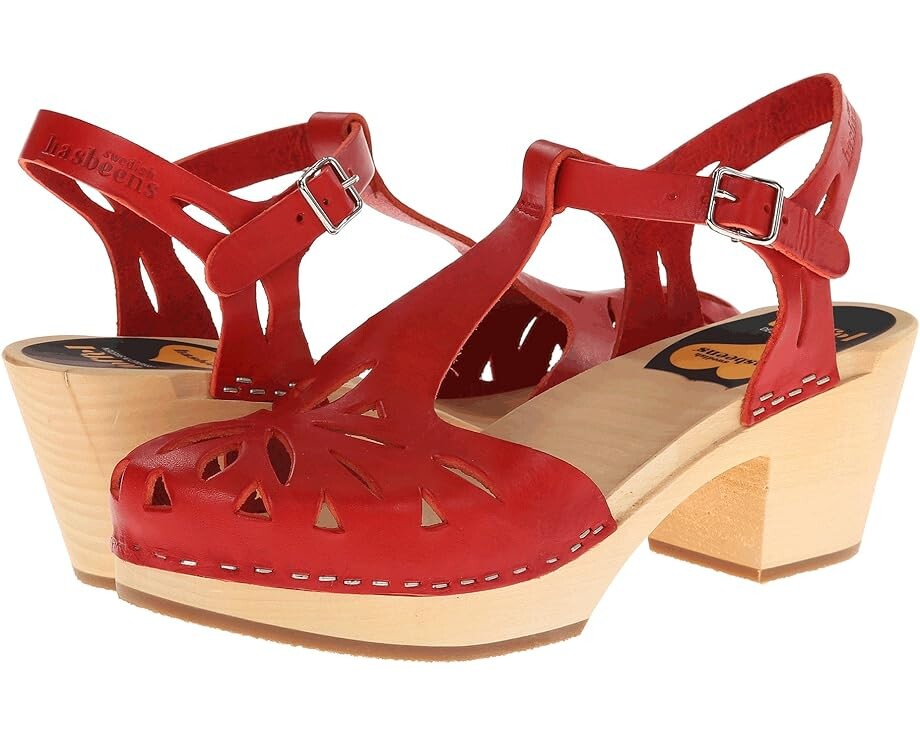 

Сабо Swedish Hasbeens Lacy Sandal, красный