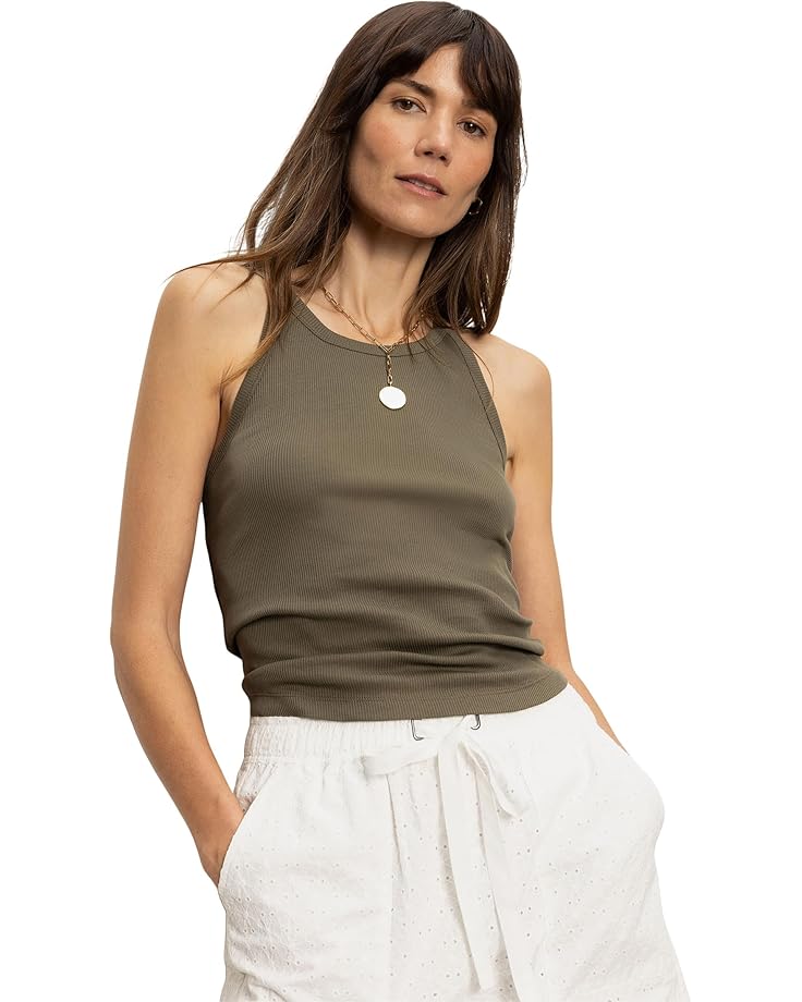 

Топ Sanctuary Ribbed Racer Tank, цвет Kalamata