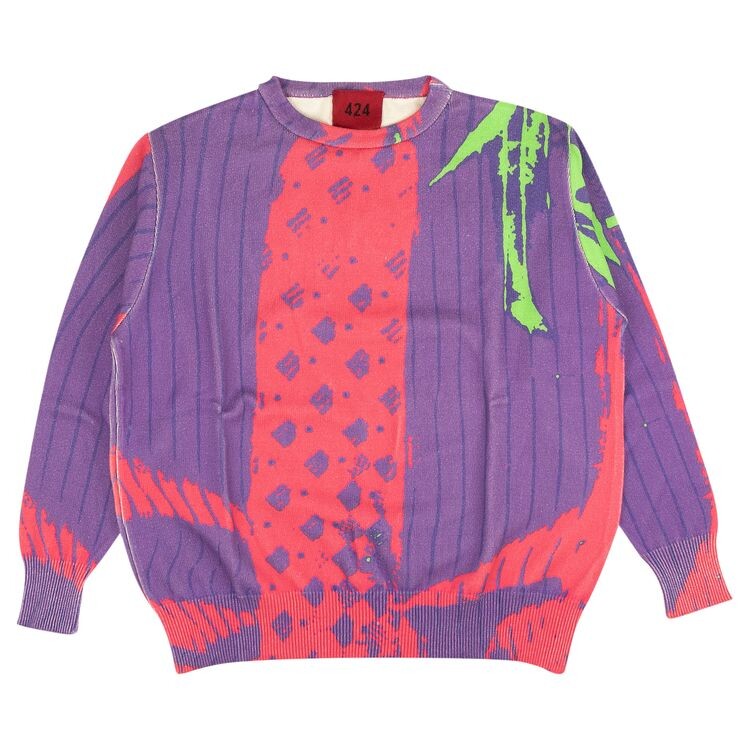 

Толстовка 424 Business Print Crewneck Purple/Pink, разноцветный