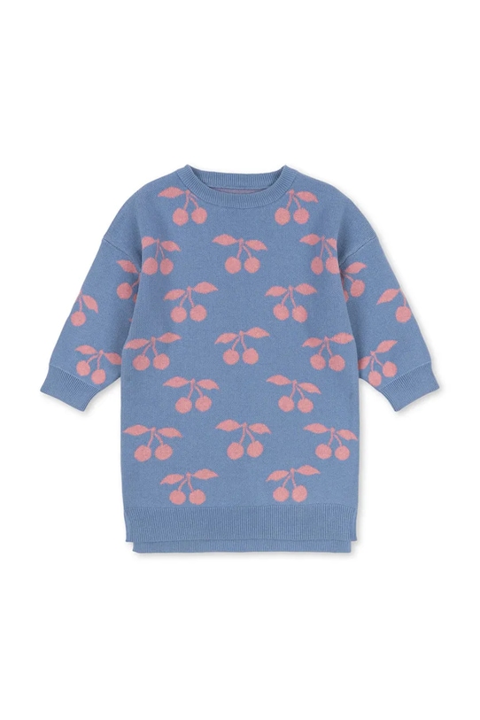 

Детское хлопковое платье LAPIS KNIT DRESS GOTS Konges Sløjd, фиолетовый