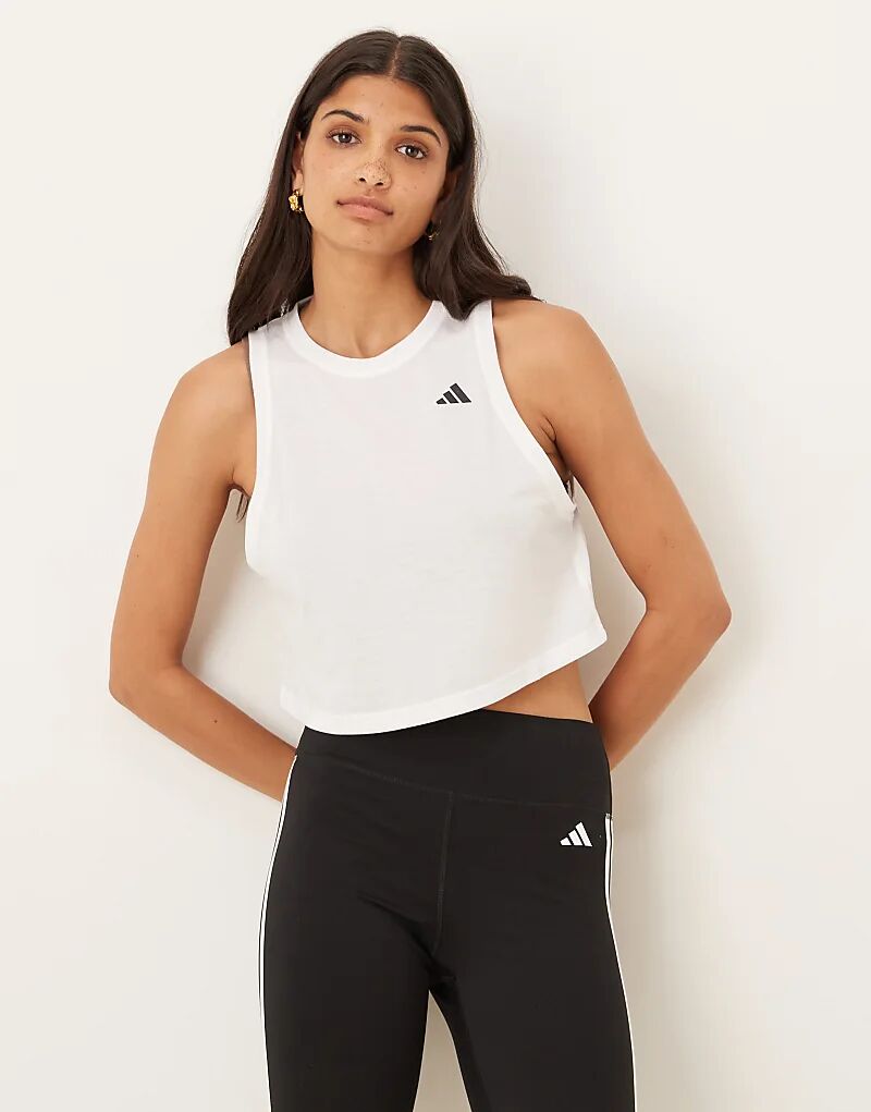 

Жилет Adidas Training Essentials свободного кроя белого цвета Adidas Performance