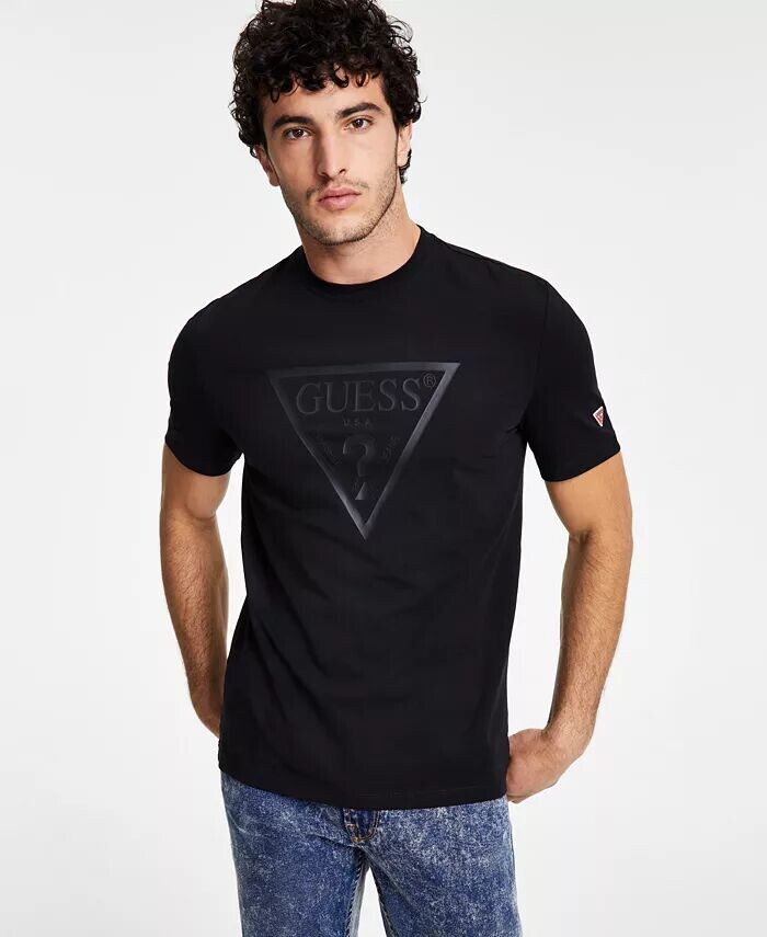 

Футболка мужская Eco Tonal с логотипом GUESS, черный