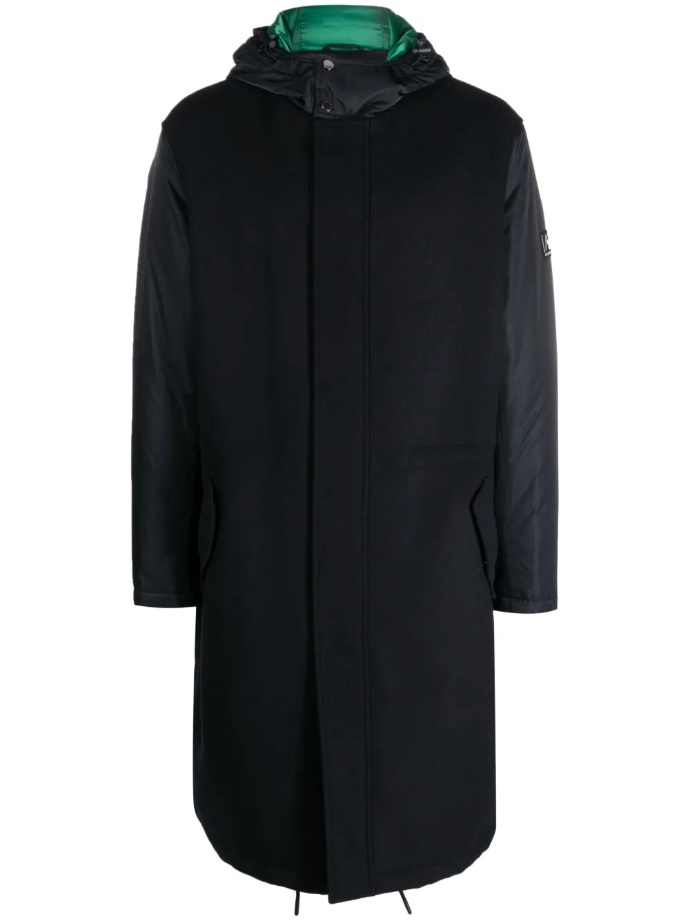 

Парка с контрастными вставками и кулиской Armani Exchange, синий