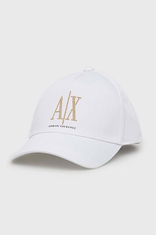 

Хлопковая бейсболка Armani Exchange, белый