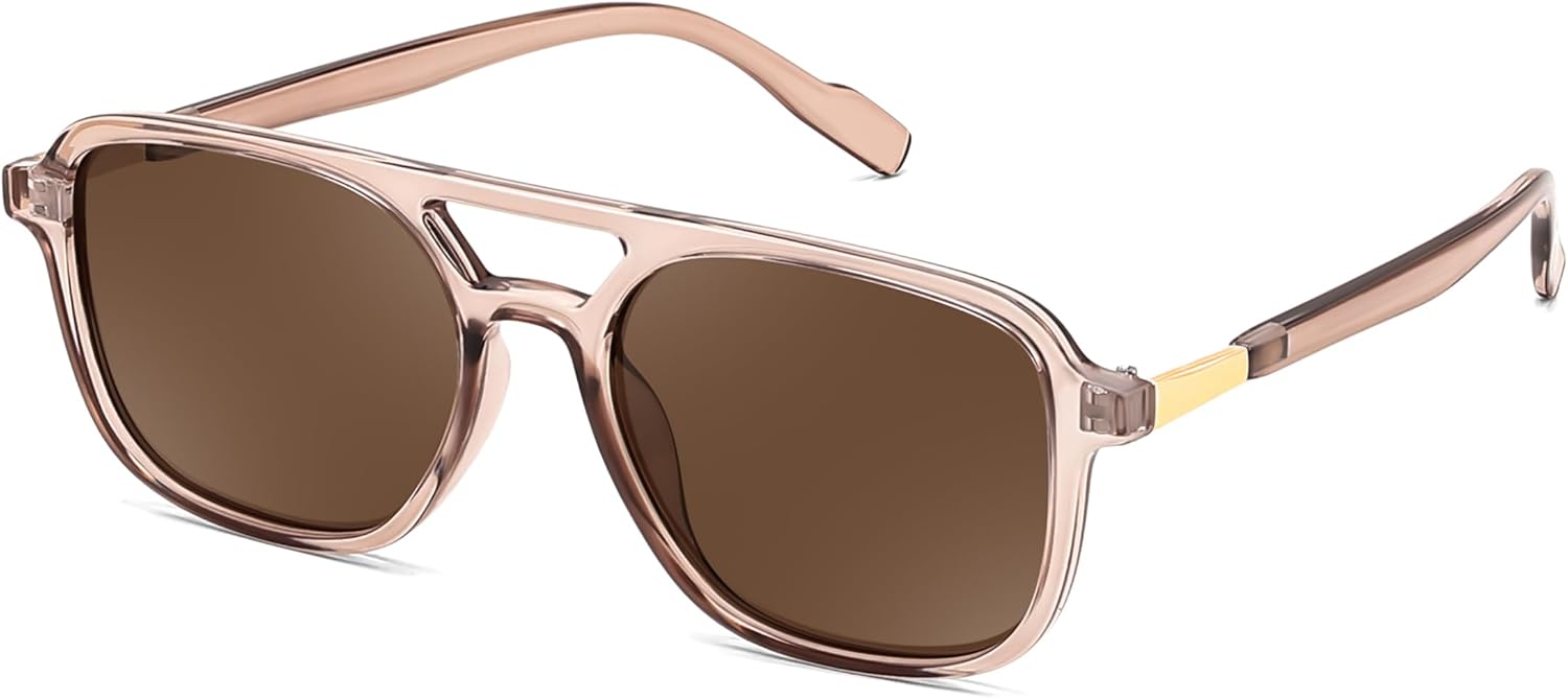 

Солнцезащитные очки FEISEDY в стиле ретро, ​​квадратные, авиаторские, для женщин и мужчин, винтажные, 70-е годы, модные, в пластиковой оправе, артикул B4158, Champagne