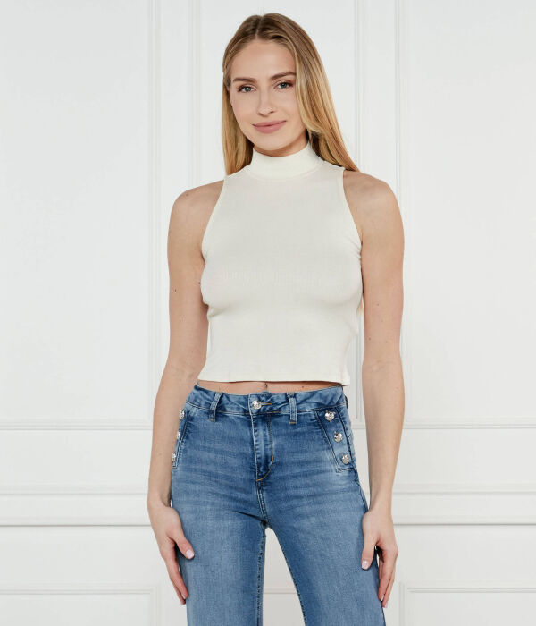 

Футболка Присциллы Slim fit Guess Jeans, экрю