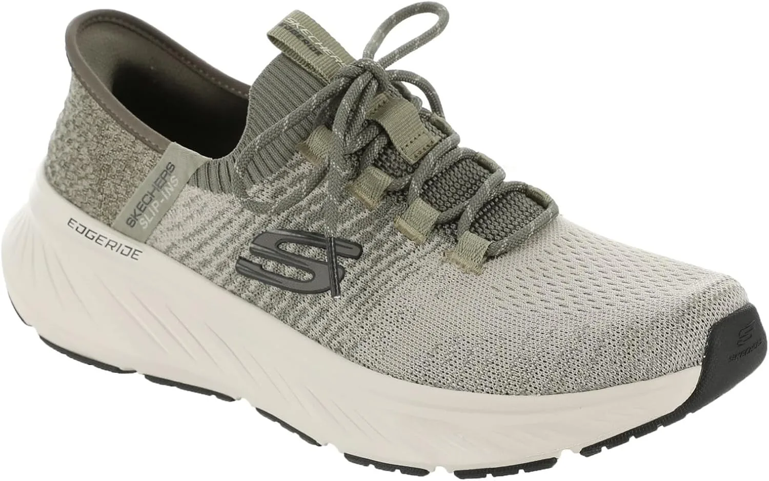 Мужские кроссовки Skechers Edgeride Raygo Hands Free без шнурков, коричневый