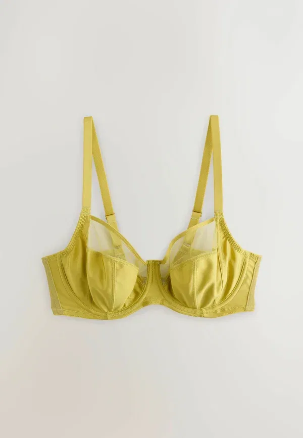 Бюстгальтер Dd+ non pad full cup bras 3 pack underwired bra Next, ржаво-зеленый кремовый — фото 3