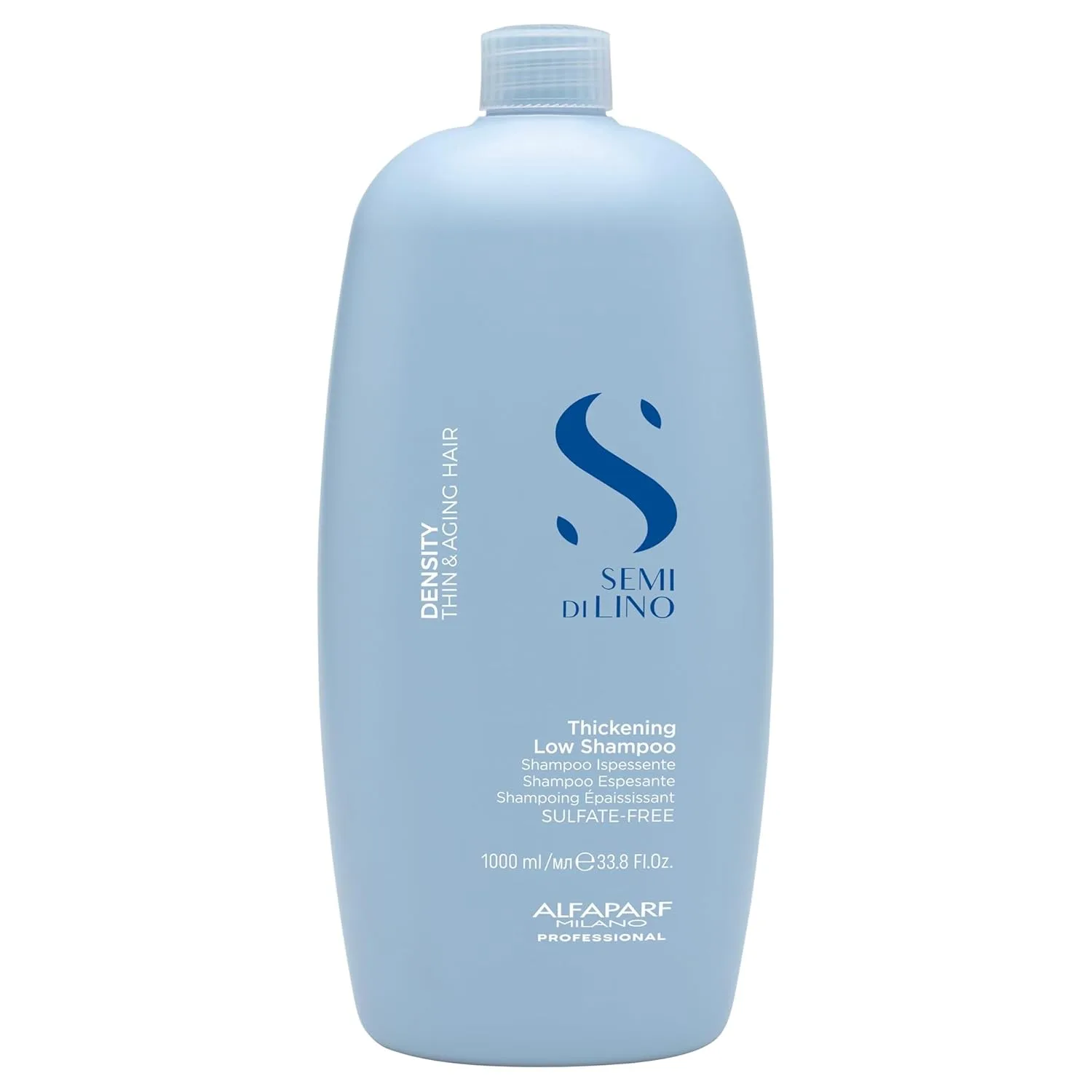 ALFAPARF MILANO Semi di Lino Density Thickening Shampoo - пептиды и аминокислоты - для тонких и редких волос - без сульфатов - придает объем и густоту 1000 мл (.)