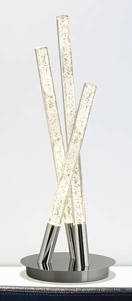 

Светодиодная настольная лампа searchlight Bubbles, серебряный