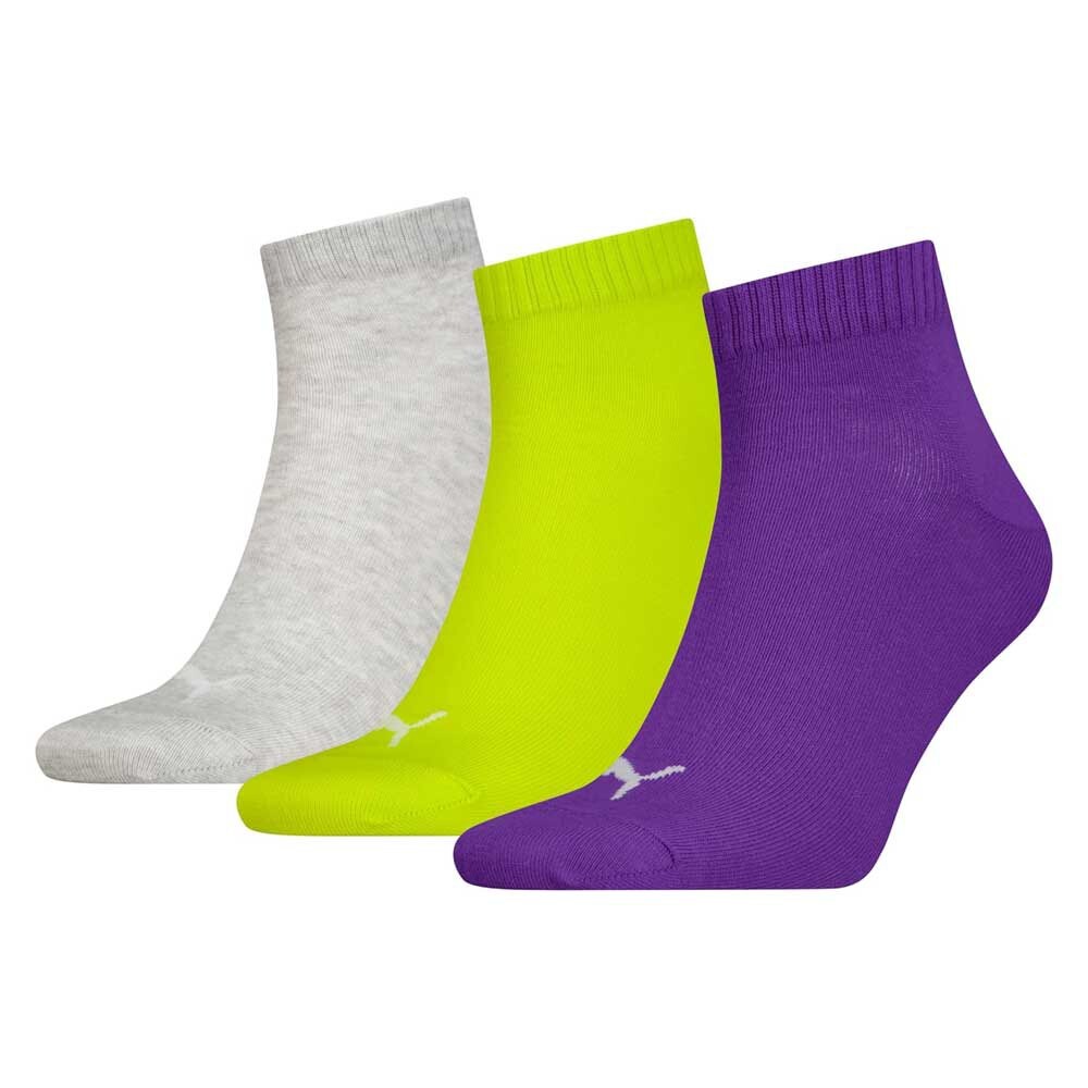 

Носки Puma Quarter Plain 3 шт, разноцветный