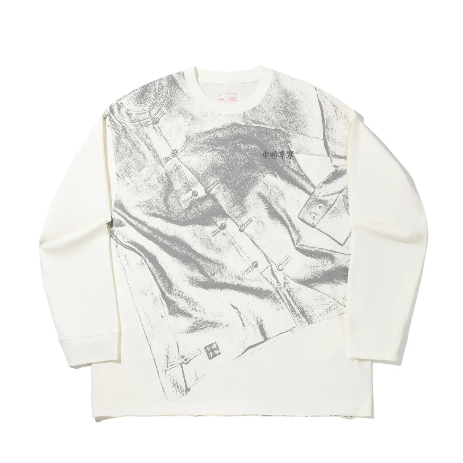 

LiNing Футболка унисекс экрю, Белый, LiNing Футболка унисекс экрю