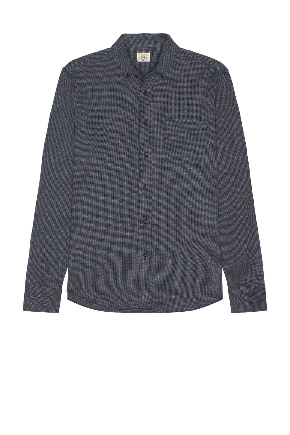 

Трикотажная рубашка Coastline от Faherty, twilight houndstooth